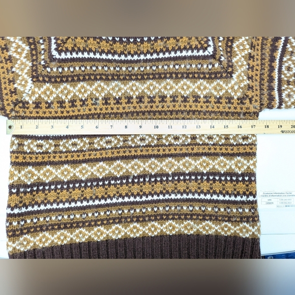 Frank & Oak women's fair isle wool blend sweater size S - Picture 3 of 7